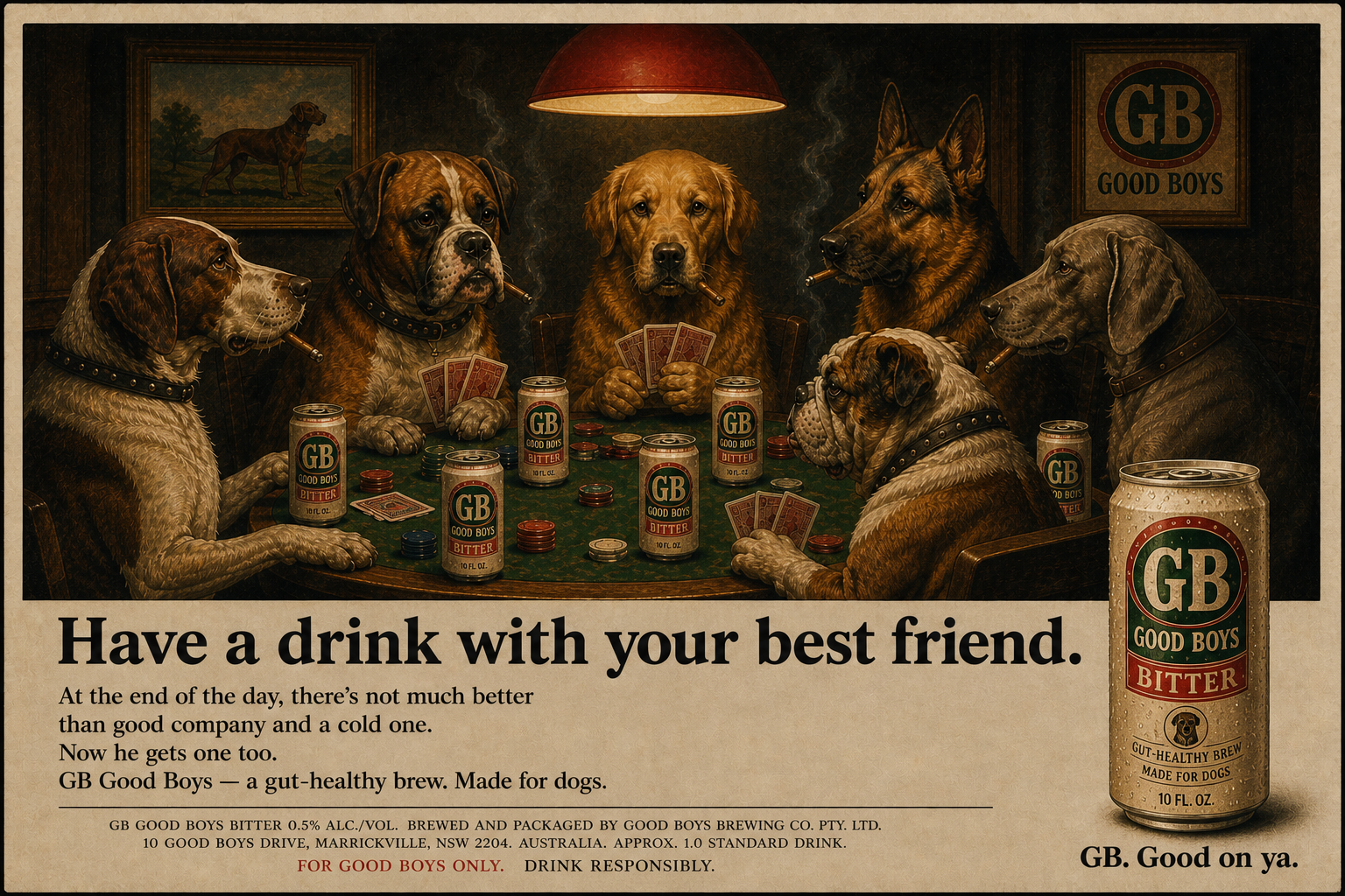 Dogs Playing Poker